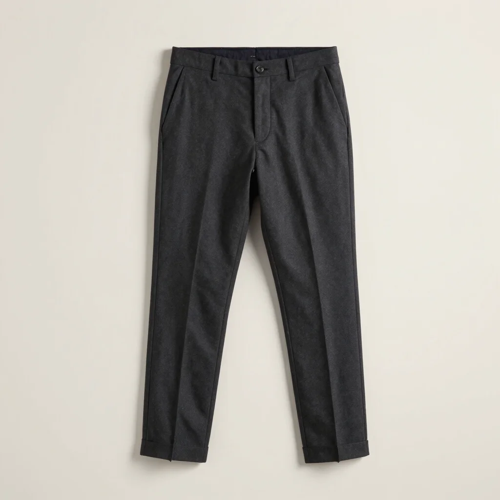 High-Waisted Tailored Trousers